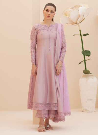 Moira Mauve Shirt and Dupatta - Image 3