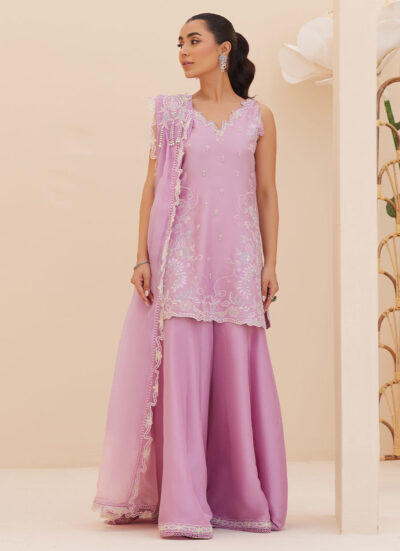 Lilliana Lilac Shirt and Dupatta - Image 4