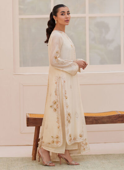 Evra Ivory Shirt and Dupatta - Image 5