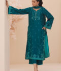 Evel Emerald Shirt and Dupatta - Image 5