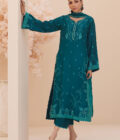 Evel Emerald Shirt and Dupatta - Image 3