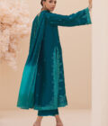 Evel Emerald Shirt and Dupatta - Image 2
