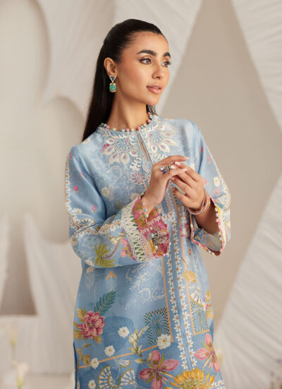 Carla Slate Blue Shirt and Pants - Image 3