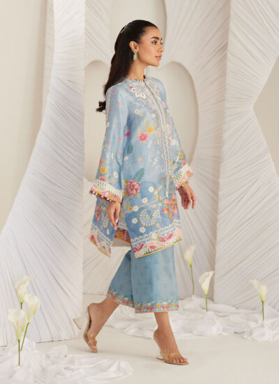 Carla Slate Blue Shirt and Pants - Image 2