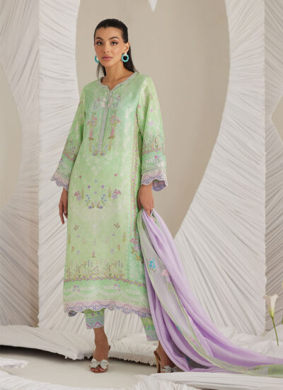 Felice Aqua Shirt and Dupatta - Image 7