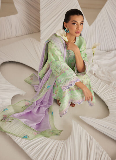 Felice Aqua Shirt and Dupatta - Image 6