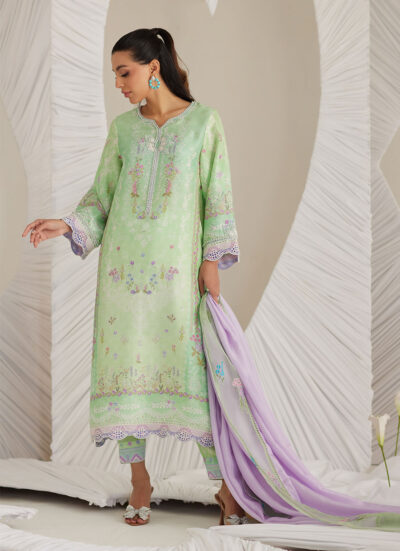Felice Aqua Shirt and Dupatta - Image 5