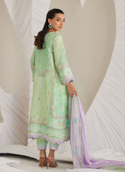 Felice Aqua Shirt and Dupatta - Image 4
