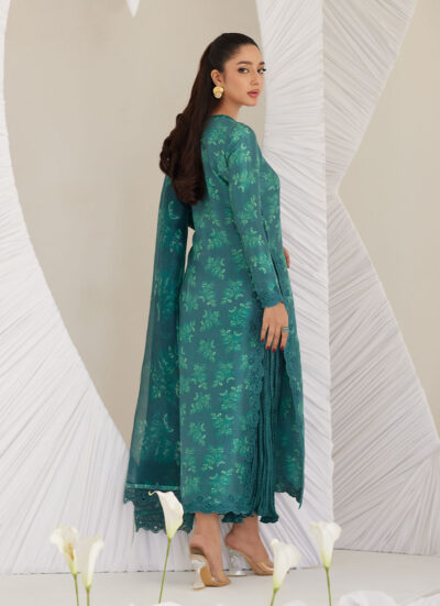 Camilla Emerald Shirt and Dupatta - Image 5