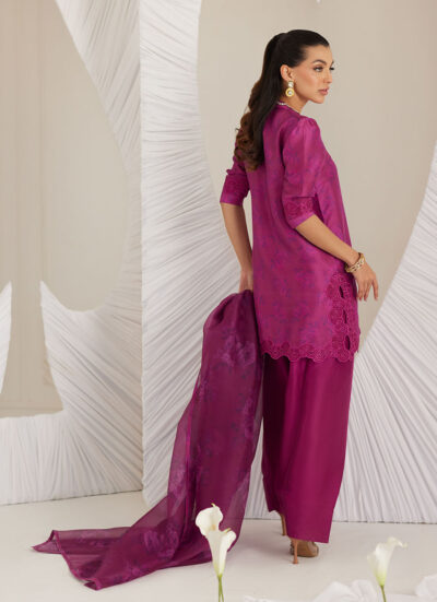 Sev Magenta Shirt and Dupatta - Image 10