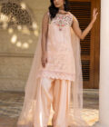 Peach Bloom With Shalwar