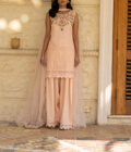 Peach Bloom With Shalwar - Image 5