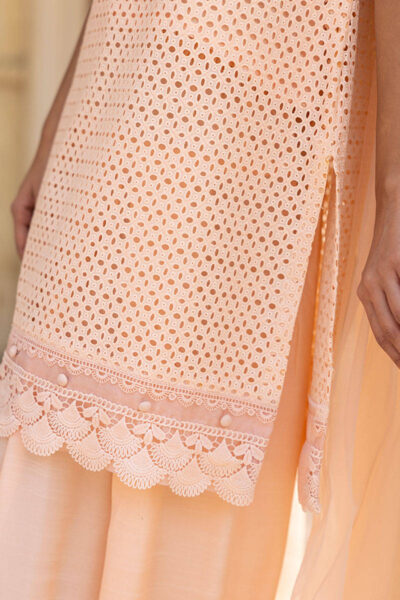 Peach Bloom With Shalwar - Image 11
