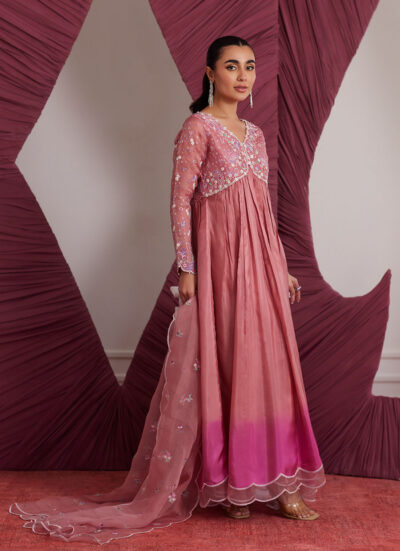 Wylie Watermelon Kalidaar And Dupatta - Image 7