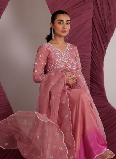 Wylie Watermelon Kalidaar And Dupatta - Image 6