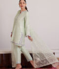 Pilar Mint Shirt And Dupatta - Image 5