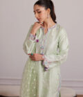 Pilar Mint Shirt And Dupatta - Image 4