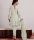 Pilar Mint Shirt And Dupatta - Image 2