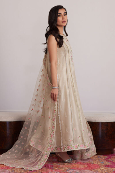 Everly Cream Shirt And Dupatta - Image 2