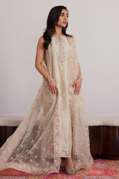 Everly Cream Shirt And Dupatta - Image 8