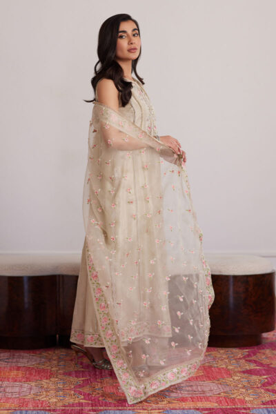Everly Cream Shirt And Dupatta - Image 5