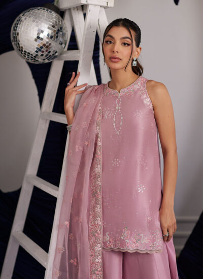 Demi Tea Rose Shirt And Dupatta - Image 2