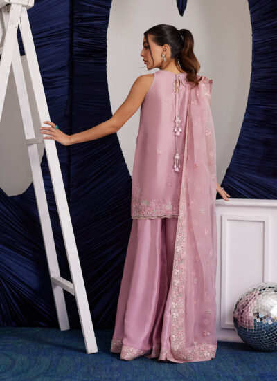 Demi Tea Rose Shirt And Dupatta - Image 6
