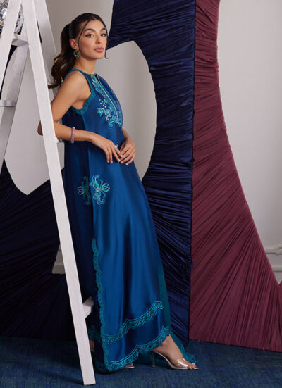 Skylar Teal Shirt And Dupatta - Image 6