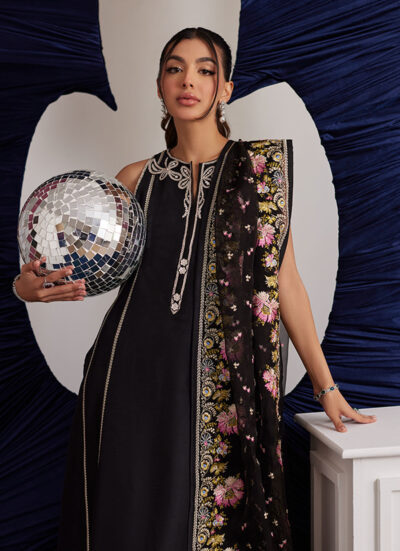 Alvina Onyx Shirt And Dupatta - Image 7