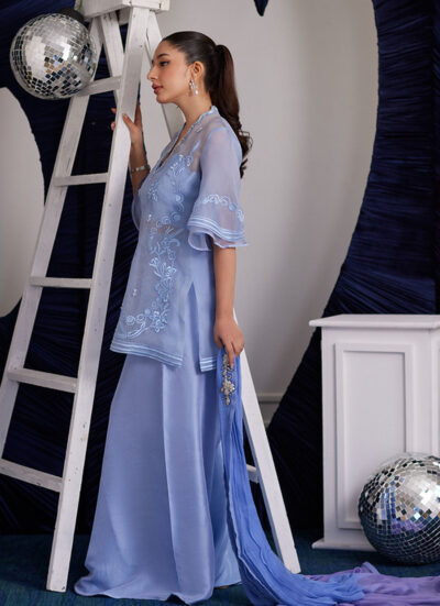 Cassie Periwinkle Shirt And Dupatta - Image 5