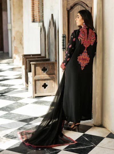Black Orchid Kashmiri Embroidery - Image 6