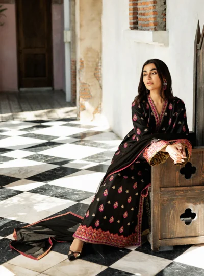 Black Orchid Kashmiri Embroidery - Image 7