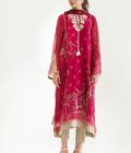 Printed Cotton Net Shirt And trousers with Dupatta 5