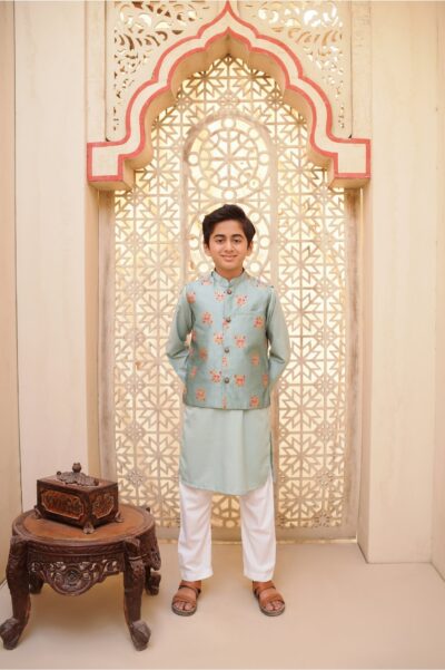 Blue waistcoat set (BWEID25) - Image 4