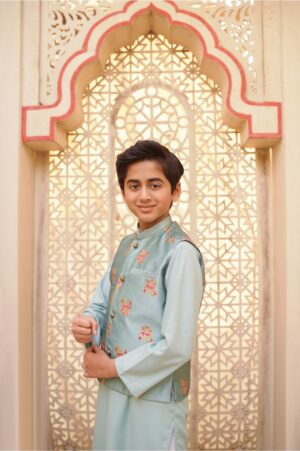 Blue waistcoat set (BWEID25)