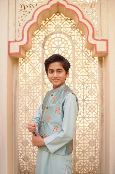 Blue waistcoat set (BWEID25) - Image 3