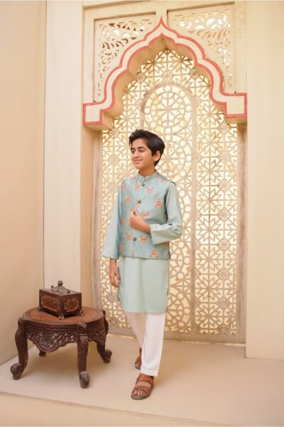 Blue waistcoat set (BWEID25)