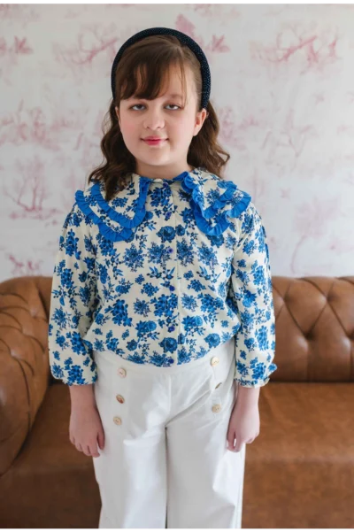 Blue Willow Linen Blouse - Image 3