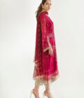 Printed Cotton Net Shirt And trousers with Dupatta 5 - Image 4