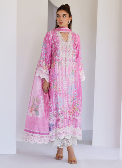 Lyra Pink Shirt And Dupatta - Image 5