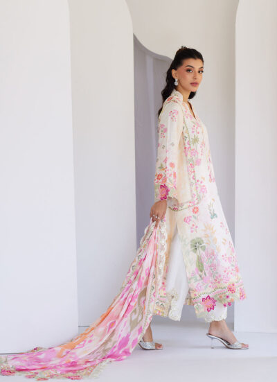 Faye Ivory Shirt And Dupatta - Image 2