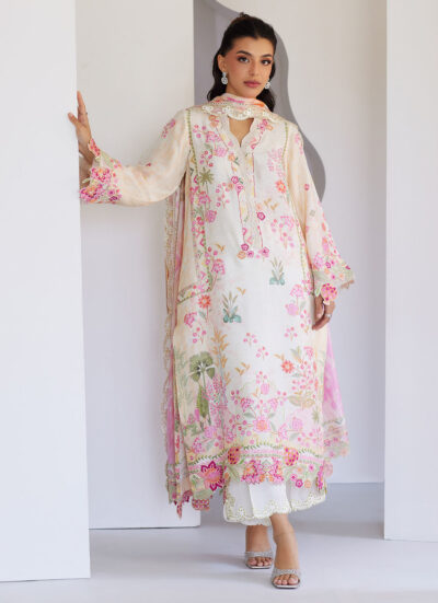 Faye Ivory Shirt And Dupatta - Image 9
