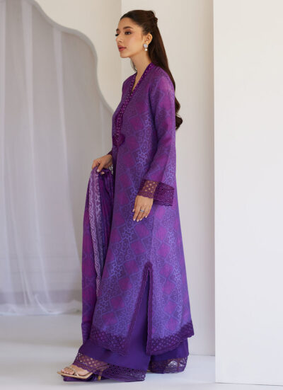 Amity Purple Shirt And Dupatta - Image 2