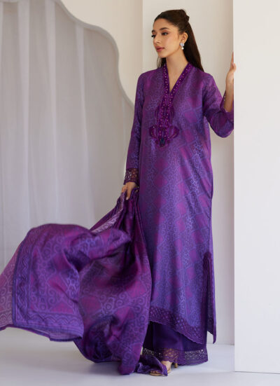 Amity Purple Shirt And Dupatta - Image 6