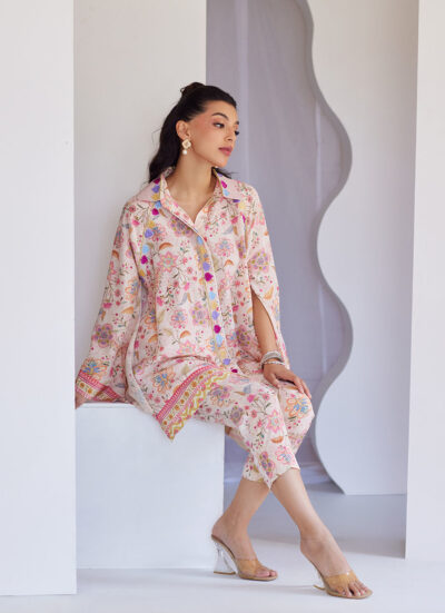 Azizam Blush Pink Shirt - Image 9