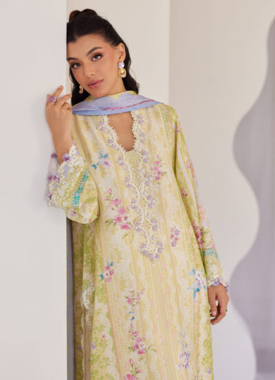 Elowyn Kiwi Shirt And Dupatta - Image 2