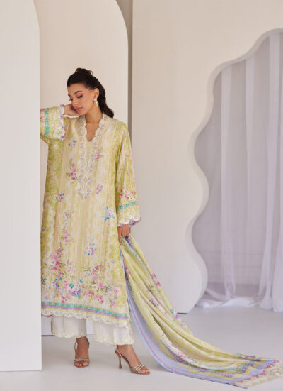 Elowyn Kiwi Shirt And Dupatta - Image 3