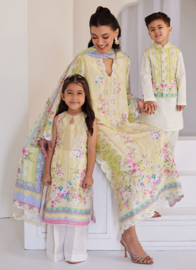 Elowyn Kiwi Shirt And Dupatta - Image 7