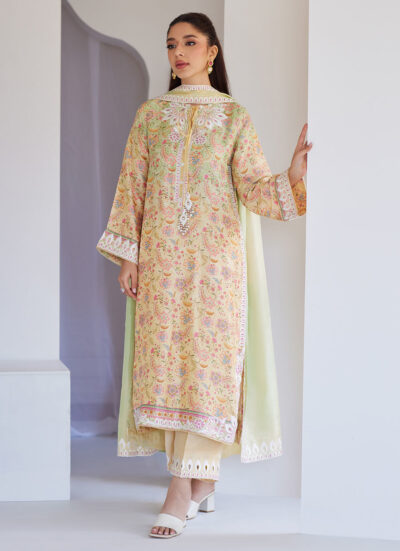 Leora Ombre Shirt And Dupatta - Image 2