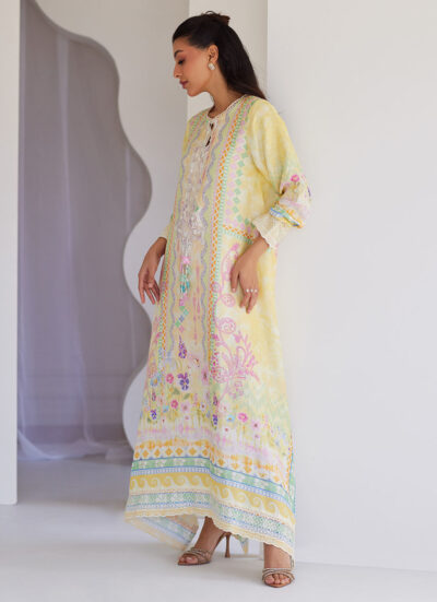 Cali Raw Silk Kaftan - Image 3